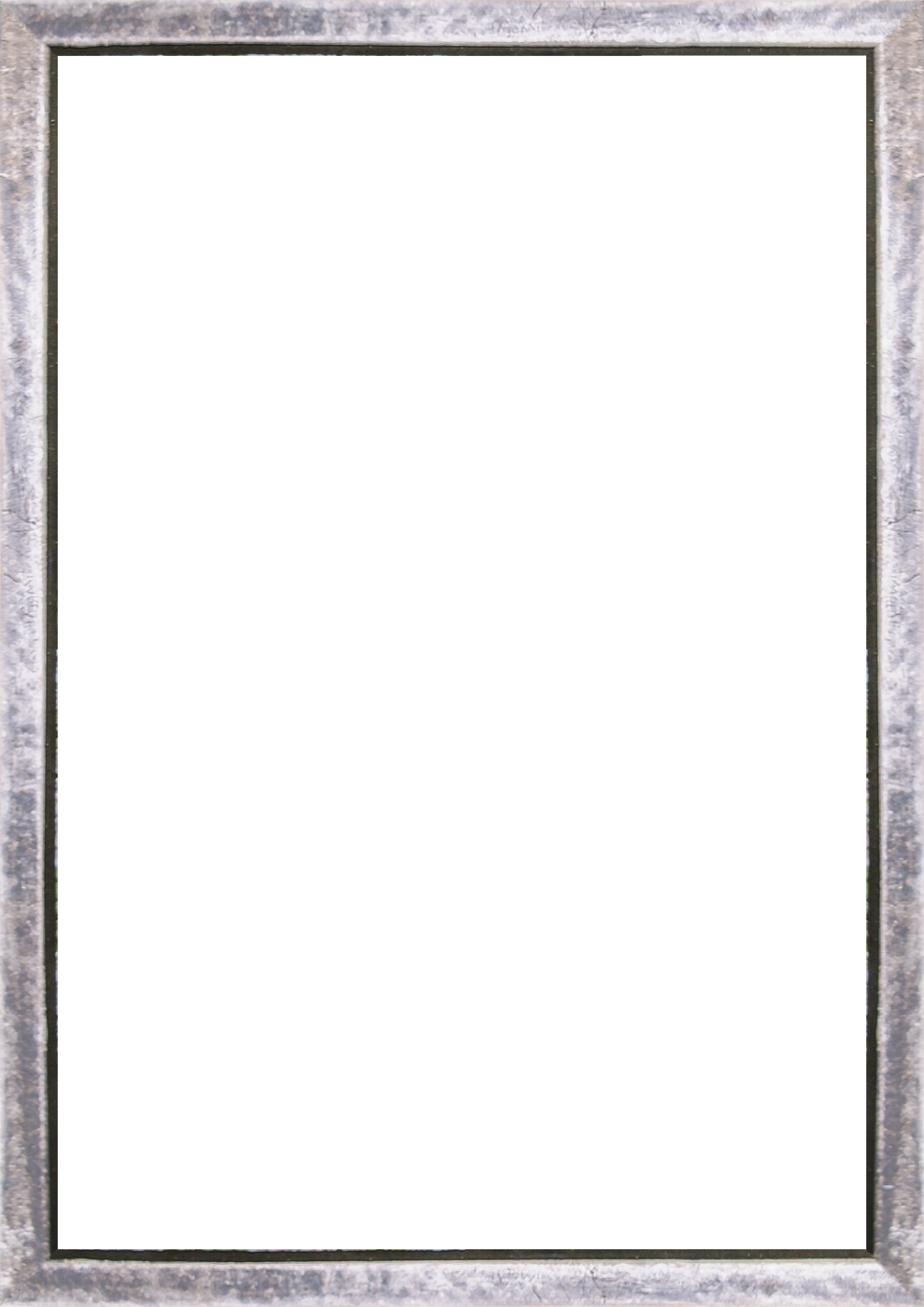 White Portrait Frame  